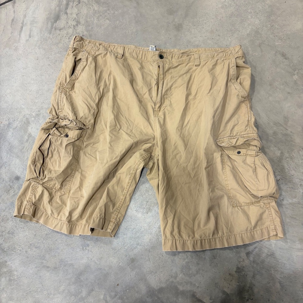 Polo Jeans Co Ralph Lauren Mens Khaki Ripstop Cargo Shorts 48 Military Style